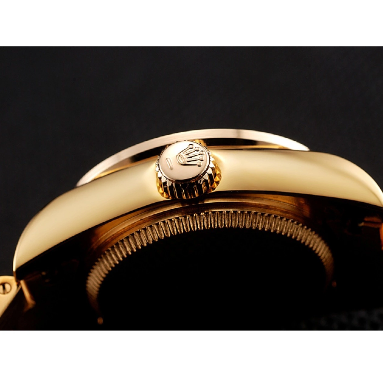 AAA Replica Watches Bracelet Diamond Dial 1453955 Swiss DayJust Pave Rolex Gold Diamond 0825